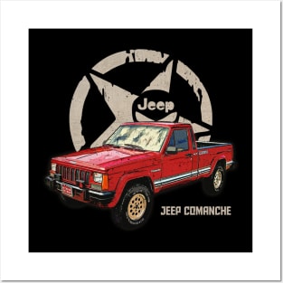 Jeep Comanche JEEP White Star Posters and Art